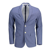 Gant Blue Cotton Men Jacket